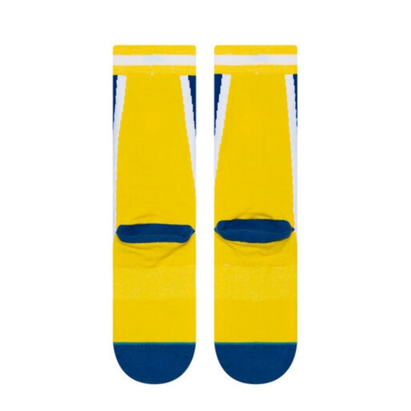 NWT Stance x NBA Golden State WARRIORS HWC WARMUP CREW Socks Size L - Picture 4 of 12